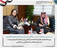 وزيرة التخطيط تلتقي بوزير التجارة السعودي لبحث سبل تعزيز التعاون المشترك