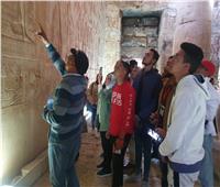 وفود أولمبياد كليات جامعة سوهاج في زيارة لمعبد «ابيدوس»