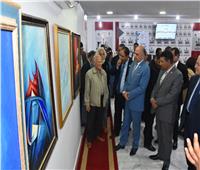 رئيس جامعة الأقصر يفتتح معرض فنون الخط العربي 