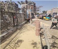 رئيس حي الزاوية الحمراء يتفقد أعمال تطوير شارع الشركات وميدان عبود 