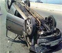 إصابة 7 أشخاص في انقلاب سيارة على طريق السويس الصحراوي