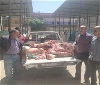 بيطري المنيا يضبط 315 كيلو من اللحوم مذبوحة خارج المجازر بديرمواس