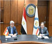 وزير البترول يبحث وزير الطاقة والمياه اللبناني اتفاقية توريد الغاز المصري إلى لبنان 