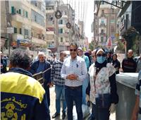 أحياء الإسكندرية تشن حملات موسعة على الأسواق