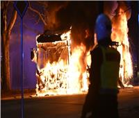 إحراق مدرسة خلال احتجاجات فى السويد 