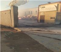 حريق مروع بأحد مصانع إنتاج الورق بمدينة السادات| صور