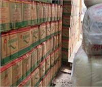 ضبط 31 طن مواد غذائية داخل مخزن لتجارة السلع بالجيزة