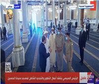 الرئيس السيسي: لا نقترب من الآثار خلال التطوير الشامل لـ«مسجد الحسين»