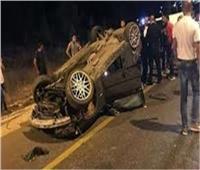 إصابة 5 أشخاص في حادث انقلاب سيارة ملاكي بـ«بني سويف»