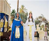احتفال ملكى بالقرية الفرعونية على ضفاف النيل