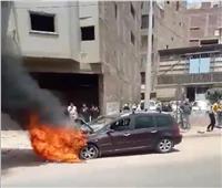 الحماية المدنية بالغربية تسيطر على حريق سيارة بطنطا 