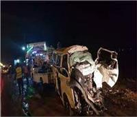 إصابة 8 أشخاص في حادث تصادم بالطريق الزراعي في المنيا