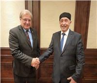رئيس النواب الليبى يلتقى السفير الأمريكى لدى طرابلس في القاهرة