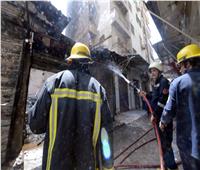 ننشر الصور الأولى من حريق مخزن ملابس بمنطقة بولاق أبو العلا | شاهد