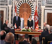 رئيس الوزراء ونظيرته التونسية يشهدان توقيع عدد من الوثائق تخدم التعاون الثنائي