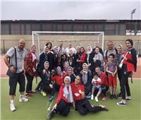 محافظ الشرقية يهنئ لاعبات فريق هوكي  ببطولة كأس مصر  