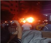  حريق هائل بمحل أدوات كهربائية بالإسكندرية