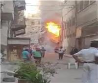 السيطرة على حريق نشب بمخزن مطعم في الإسكندرية بسبب ماس كهربائي| فيديو