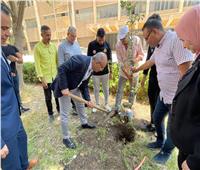 في اليوم العالمي للبيئة..رئيس جامعة الزقازيق يزرع  أشجار داخل الحرم الجامعي