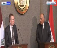 وزير خارجية لاتفيا: مصر شريك مهم في عدد من القضايا الإقليمية