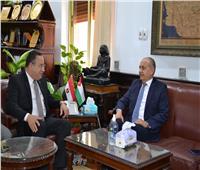 رئيس جامعة الإسكندرية يستقبل سفير المملكة الأردنية بالقاهرة