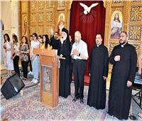 رئيس الاتحاد البرلماني الدولي يزور كاتدرائية السمائيين بشرم الشيخ