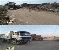 محافظة الجيزة ترفع 10 الآف طن مخلفات صلبة بأوسيم 