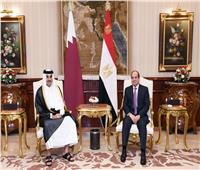 الرئيس السيسي يستقبل أمير قطر 