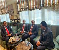 وزير الرياضة يلتقى نظيريه الليبي والتونسي قبل افتتاح دورة ألعاب البحر المتوسط 