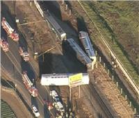 كان يقل مئات الركاب.. شاهد| قتلى في اصطدام قطار بشاحنة في ميزوري بأمريكا