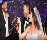 رقص يسرا وشيماء سيف على أنغام تامر حسني يشعل حفل زفاف أحمد العدل