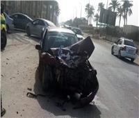 إصابة مسنة وسائق في حادث مروري بطريق قنا - سوهاج الصحراوي