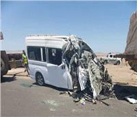 مصرع 3 مواطنين وإصابة آخر في حادث تصادم بطريق «رأس غارب - الغردقة» 