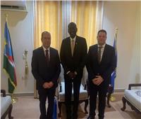 السفير المصري بجوبا يلتقي وزير الاستثمار بجمهورية جنوب السودان
