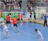 منتخب اليد يتقدم على إسبانيا في الشوط الأول بنهائي كرة اليد لدورة ألعاب البحر المتوسط