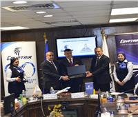 توقيع بروتوكول تعاون بين مصر للطيران وجامعة عين شمس