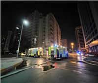 شرطة أبو ظبي تحقق في أسباب حريق مندلع في أحد المستودعات