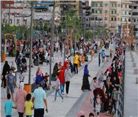 صور| حديقة بنت الشاطىء بدمياط تشهد إقبال كبير من المواطنين فى عيد الأضحى 