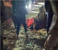 إصابة 7 أشخاص في حادث انقلاب سيارة بـ«المنيا»