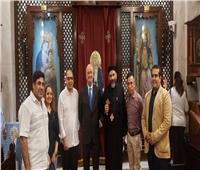 سفير إسبانيا يزور كنيسة العذراء بالزيتون