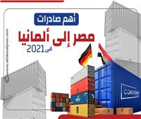 إنفوجراف | أهم صادرات مصر إلى ألمانيا فى 2021 