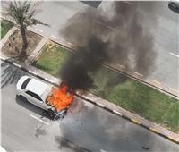 السيطرة على حريق سيارة ملاكي بالشيخ زايد دون إصابات