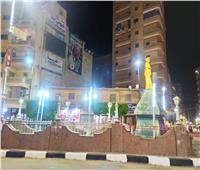 إعادة تجميل ميدان محمد نجيب بمدينة كفر الزيات في الغربية| صور