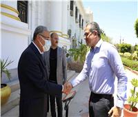 محافظ المنيا يستقبل وزير السياحة لافتتاح أعمال تطوير مسار العائلة المقدسة بدير جبل الطير