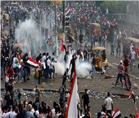 60 إصابة من المتظاهرين بالمنطقة الخضراء وسط بغداد