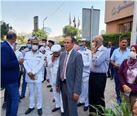 حكمدار القاهرة ينتقل لمتابعة عمليات التبريد بحريق فندق رمسيس هيلتون