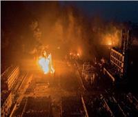 انفجار هائل داخل مصنع في الصين.. فيديو