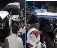 ارتفاع ضحايا حادث تصادم سيارتين في المنيا إلى 9 أشخاص وإصابة 17 آخرين