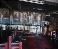 الداخلية: إصابة ضابطين و3 أفراد شرطة خلال إخماد حريق كنيسة أبو سيفين بإمبابة