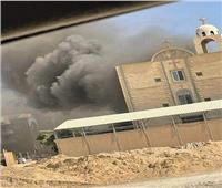 التحقيقات: حريق كنيسة الأنبا بيشوي بالمنيا سببه لهو طفلين بالشموع